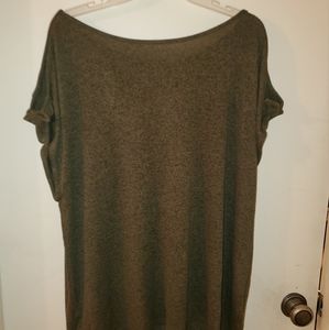 Plus size top, old navy, olive color, cold shoulder top